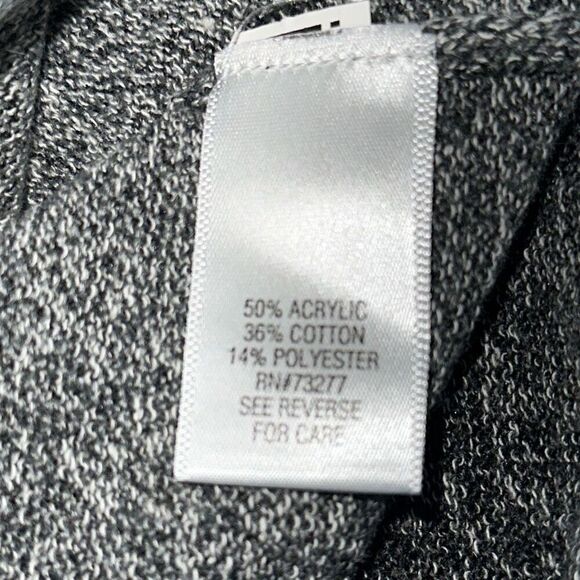 Croft & Barrow Gray Combo 3/4 Sleeve Ombre Stripe Boatneck Sweater Top Ladies 1X - Picture 4 of 10